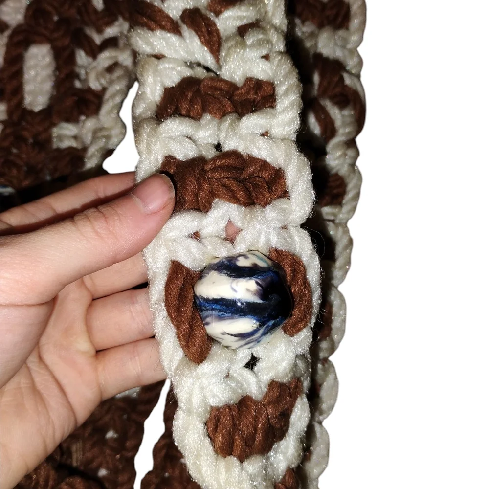 70's Macrame Ceiling Plant Pot Holder